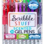 Scribble Stuff 30ct Scented Gel Pens, 30 Unique Colors Scented with Citrus, Florals and Sea Breeze.