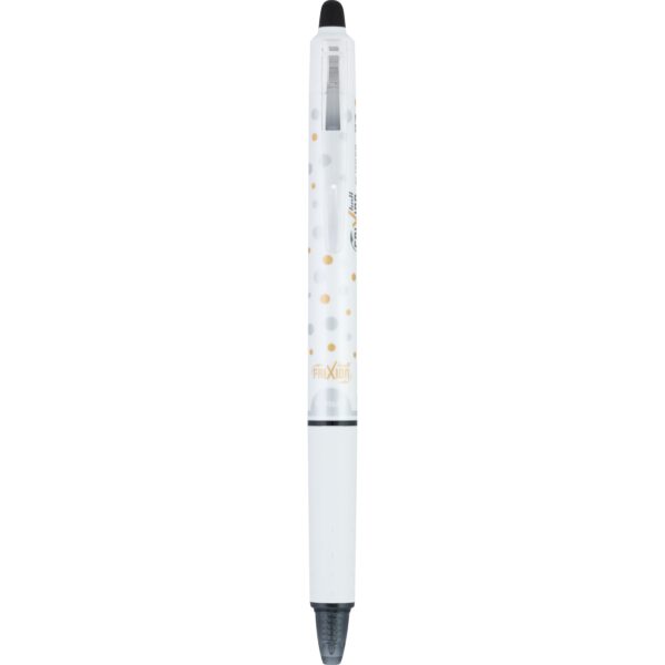 Pilot FriXion Clicker Dots Collection Erasable Gel Pens, Fine, Black Ink, 5 Count