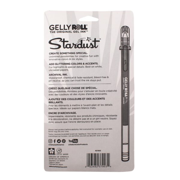 Sakura Gelly Roll Stardust Gel Pen Set, 6-Colors, Galaxy
