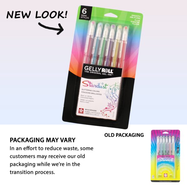 Sakura Gelly Roll Stardust Gel Pen Set, 6-Colors, Galaxy