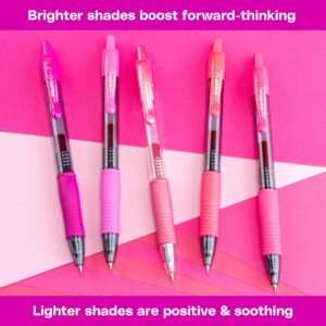 Pilot G2 Pink Premium Retractable Gel Pens, Fine Point, 0.7 mm, Assorted Colors, 5 Count - Image 3