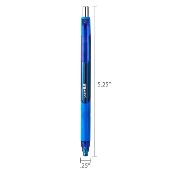 Pen+Gear Retractable Gel Pens, Medium Point,0.7mm, Assorted Ink,12Count