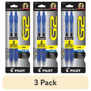 Pilot G2 Retractable Gel Ink Pens, Fine Point, Black, 2 Pack, - Image 9