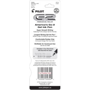 Pilot G2 Retractable Gel Ink Pens, Fine Point, Black, 2 Pack, - Image 13