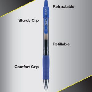 Pilot G2 Retractable Gel Ink Pens, Fine Point, Black, 2 Pack, - Image 15