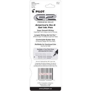 Pilot G2 Retractable Gel Ink Pens, Fine Point, Black, 2 Pack, - Image 21