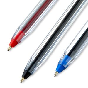 Pen+Gear Stick Ballpoint Pens, 1.0mm, Assorted Black, Blue, Red Ink, 60 Count - Image 4