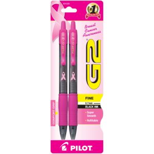 Pilot G2 Retractable Gel Ink Pens, Fine Point, Black, 2 Pack, - Image 26