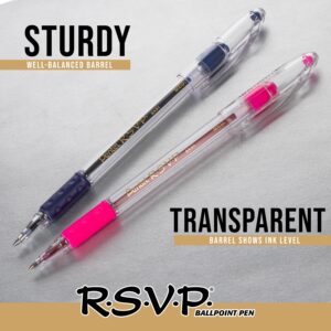 Pentel RSVP Ballpoint Pens, Fine Point, 0.7mm, Blue Ink, Pack of 2 - Image 5