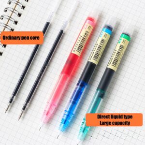 Pen Set, 12 Pieces Rolling Pens 0.5 Mm Japanese Fast Drying Fine Point Pens Liquid Ink Glossy Writing For Office Supplies - Image 5