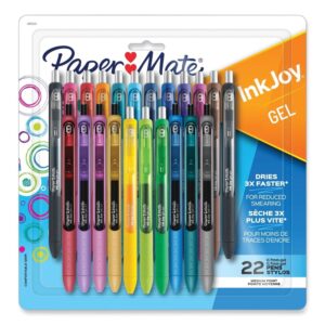 Paper Mate InkJoy Retractable Gel Pens Medium Point Assorted Inks 22/Pack 2062225 - Image 1