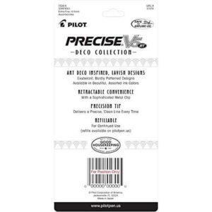 Pilot Precise V5 Retractable Rolling Ball Pens, Extra Fine Point , 0.5 mm, Assorted Ink, 4 Pack - Image 3