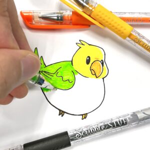 Scribble Stuff Gel Pens – 24 Count, Glitter, Neon & Metallic Inks, Assorted Colors - Image 8