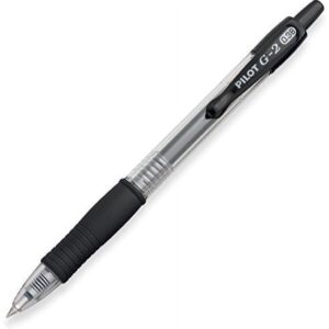 Pilot G2 Retractable Gel Ink Pens, Ultra Fine Point, 0.38 mm, Assorted Ink Colors, 6 Count