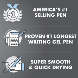 Pilot G2 Retractable Gel Ink Pens, Fine Point, 0.7 mm, Black Ink, 10 Pack