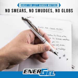 Pentel EnerGel RTX Retractable Liquid Gel Pen, Medium Line, Metal Tip, Assorted Ink, 8-Pack (BL77BP8M) - Image 4