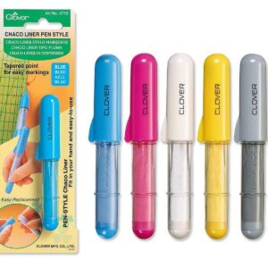 Clover Chaco Liner Pens, Fine Point, 0.5 mm, Silver Ink - Image 1