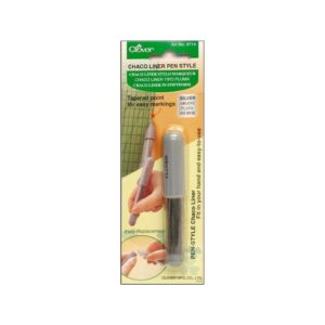 Clover Chaco Liner Pens, Fine Point, 0.5 mm, Silver Ink - Image 2
