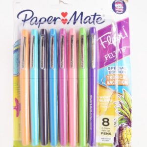 Paper Mate Flair! Felt Tip Special Edition Tropical Vacation 0.7mm Medium 8ct - Image 1