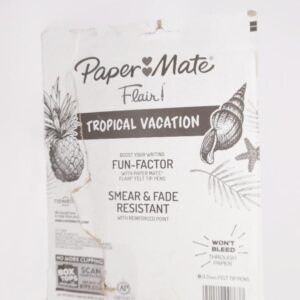 Paper Mate Flair! Felt Tip Special Edition Tropical Vacation 0.7mm Medium 8ct - Image 3