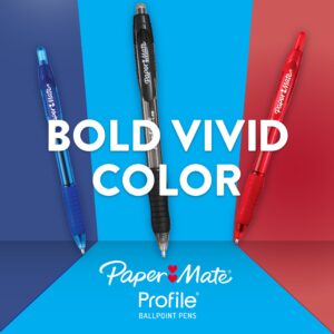 Paper Mate Profile Retractable Ballpoint Pens Bold (1.4mm) Blue 2 Count - Image 3