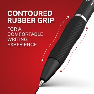 S-Gel Retractable Gel Pen Extra-Fine 0.38 mm, Black Ink, Black Barrel, Dozen - Image 5