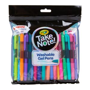 Crayola Colored Gel Pens, Washable Pens, Bullet Journaling, 24 Count