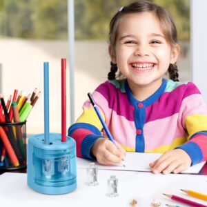 Eagle Electric Pencil Sharpener, Battery or USB Operated, Dual Holes, Dual Blades, fit for Pencils of Size 6-8mm and 9-12mm (Pink) - Image 11