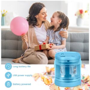 Eagle Electric Pencil Sharpener, Battery or USB Operated, Dual Holes, Dual Blades, fit for Pencils of Size 6-8mm and 9-12mm (Pink) - Image 12