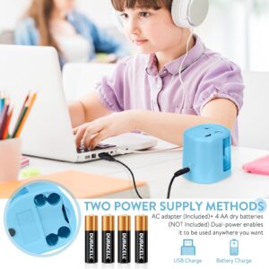 Eagle Electric Pencil Sharpener, Battery or USB Operated, Dual Holes, Dual Blades, fit for Pencils of Size 6-8mm and 9-12mm (Pink) - Image 13