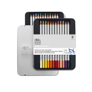 Winsor & Newton Studio Collection Watercolor Pencil Tin Set, 24-Colors - Image 4