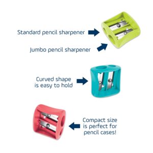Maped Vivo Compact 2 Hole Graphite & Colored Pencil Sharpeners - 30 Pack - Image 4