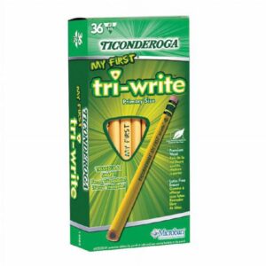 Ticonderoga My First Tri-Write Primary Size No. 2 Pencils with Eraser, Box of 36 - Image 6