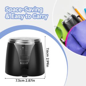 Eagle Electric Pencil Sharpener, Battery Powered, Large Shaving Holders, Carbon Steel Blades, Portable, Reusable and Replaceable Blade, Suitable for Home and Office use, Pink - Image 12