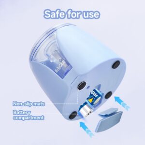 Eagle Electric Pencil Sharpener, Battery Powered, Large Shaving Holders, Carbon Steel Blades, Portable, Reusable and Replaceable Blade, Suitable for Home and Office use, Pink - Image 15