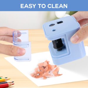 Eagle Electric Pencil Sharpener, Dual Holes, Battery Powered for Office/Art, 5s Fast Sharpening, Replaceable Blades, for 6-12 mm Pencils - Image 12