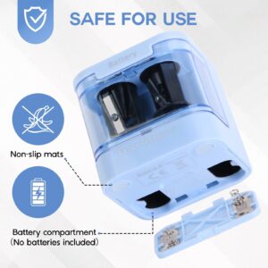 Eagle Electric Pencil Sharpener, Dual Holes, Battery Powered for Office/Art, 5s Fast Sharpening, Replaceable Blades, for 6-12 mm Pencils - Image 15