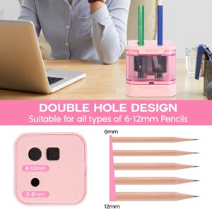 Eagle Electric Pencil Sharpener, Dual Holes, Battery Powered for Office/Art, 5s Fast Sharpening, Replaceable Blades, for 6-12 mm Pencils - Image 18