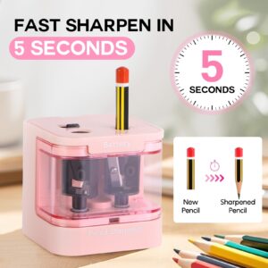 Eagle Electric Pencil Sharpener, Dual Holes, Battery Powered for Office/Art, 5s Fast Sharpening, Replaceable Blades, for 6-12 mm Pencils - Image 21