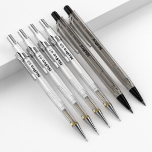 Nicpro 6 PCS Art Mechanical Pencils Set with Case, Drafting Pencil 0.3 & 0.5 & 0.7 & 0.9 mm and 2mm Lead Holder (4B 2B HB 2H) with Lead Refills Erasers Sharpener - Image 4