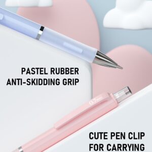 Nicpro 3PCS Pastel Mechanical Pencil Set with Case, 0.7 mm Pencils with 6 Tube HB Lead Refill, 3PCS Eraser, 9PCS Eraser Refill - Image 5