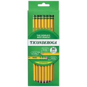 Ticonderoga No. 2 Pencils, Pre-Sharpened, 30 Per Pack, 2 Packs - Image 2