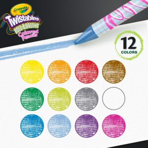 Crayola Bold and Bright Twistables Colored Pencils, 12 Count, Back to School Supplies, Child - Image 4