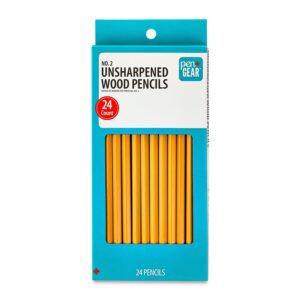 Pen+Gear 2 HB Unsharpened Wood Pencils, Yellow, 24 Count - Image 8