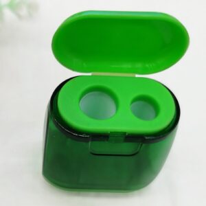 Darzheoy Pencil Sharpeners, Pencil Sharpeners Manual, Holes Compact Colored Handheld Pencil Sharpener with Lid for Home Office - Image 6