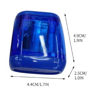 Darzheoy Pencil Sharpeners, Pencil Sharpeners Manual, Holes Compact Colored Handheld Pencil Sharpener with Lid for Home Office - Image 9