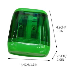 Darzheoy Pencil Sharpeners, Pencil Sharpeners Manual, Holes Compact Colored Handheld Pencil Sharpener with Lid for Home Office - Image 41