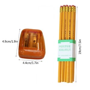 Darzheoy Pencil Sharpeners, Pencil Sharpeners Manual, Holes Compact Colored Handheld Pencil Sharpener with Lid for Home Office - Image 44