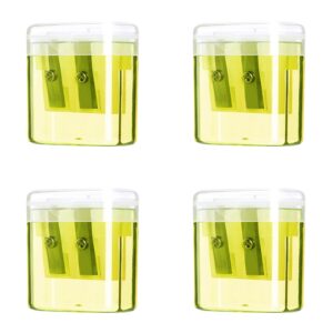 Darzheoy Pencil Sharpeners, Pencil Sharpeners Manual, Holes Compact Colored Handheld Pencil Sharpener with Lid for Home Office - Image 46