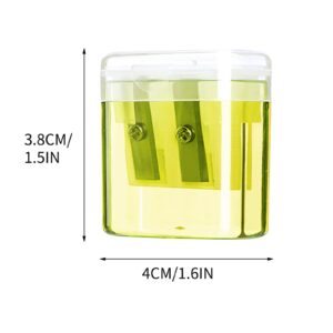 Darzheoy Pencil Sharpeners, Pencil Sharpeners Manual, Holes Compact Colored Handheld Pencil Sharpener with Lid for Home Office - Image 47